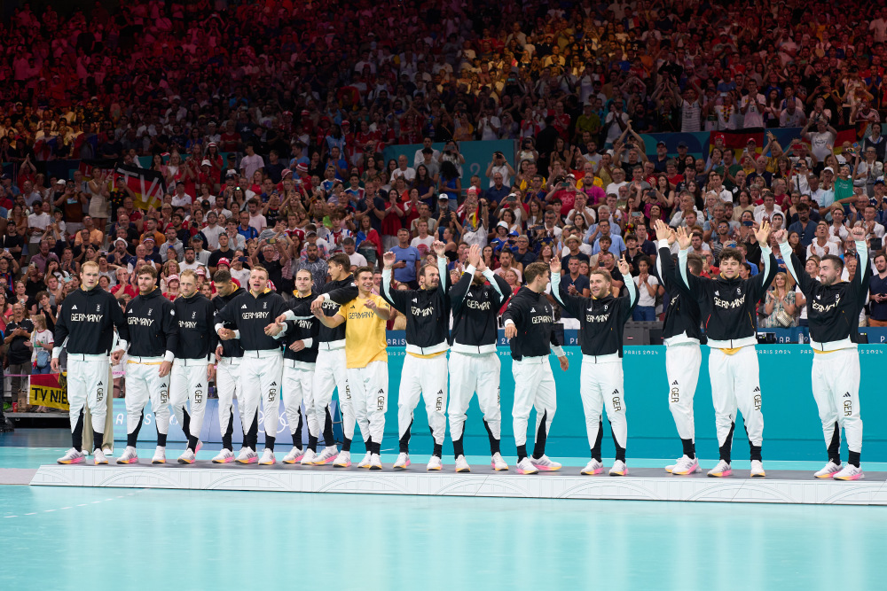 男子手球团队决赛中法国队夺冠 男子手球团队决赛中法国队夺冠